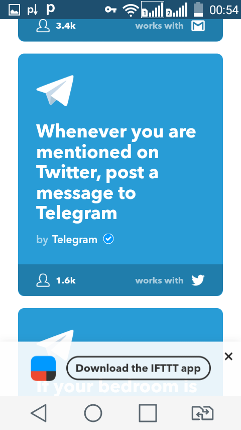 Ifttt telegram как пользоваться